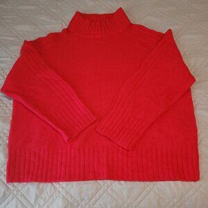 Ava & Viv Size 2x Red Turtleneck Long Sleeve Sweater